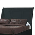 thumbnail image 3 of Transitional Style Sleigh Storage Queen Bed with Molded Details Black, 3 of 5