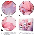 thumbnail image 3 of Designart "Meadow of Poppies Purple and Pink II" Floral Framed Wall Art - Traditional Pink Poppies Hallway Framed Wall Art Decor, 3 of 6