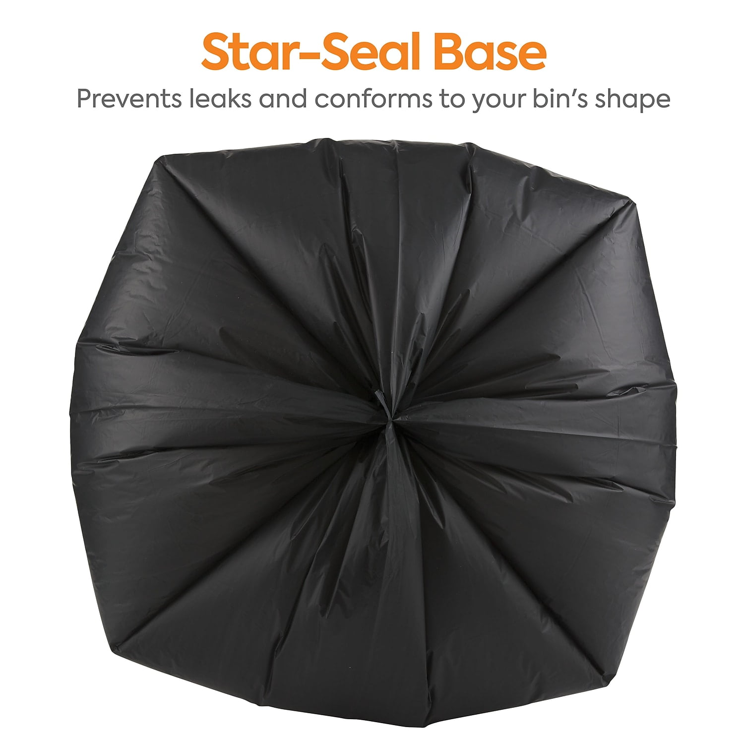 Staples Coastwide Professional 55-60 Gallon Trash Bag 38" x 60" High Density 22 mic Black 150