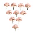 thumbnail image 1 of Yinanstore 10 Pieces Model Trees Simulated Fake Trees Architecture Decor DIY Crafts Sand Table Diorama Supplies Scene Making Accessories 10.5 cm Height, 1 of 8