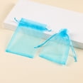 thumbnail image 4 of 1 Pcs Gift Organza Bags With Drawstring,Small Mesh Bags,Small Drawstring Organza Bags For Travel Jewelry,Candy,Candles,Transparent Mesh Bags For Christmas,Birthday,Wedding,(Sky Blue,2.75x3.54 in), 4 of 8