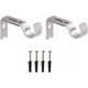 thumbnail image 1 of Un lote de 2 soportes de pared ajustables para varillas de muro cortina de metal macizo - Soporte universal para varilla romana Soporte para varilla ajustable para muro cortina, 1 of 5