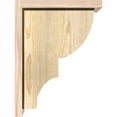 thumbnail image 3 of 8"W x 12"D x 16"H Ridgewood Rough Sawn Corbel w/Backplate, Douglas Fir, 3 of 9