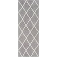 thumbnail image 2 of Mark&Day Washable Rugs, 3x7 Buck Grove Global Charcoal Runner Area Rug, Grey Ivory Carpet for Hallway, Kitchen, Bedroom or Living Room (2'7" x 7'2" Runner, Machine Washable), 2 of 6