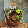 thumbnail image 5 of Microlandschaft Flower Pot Hanging Garden Potted Fairy-tale World Succulent Plant Plant House Resin Decoration, 5 of 7