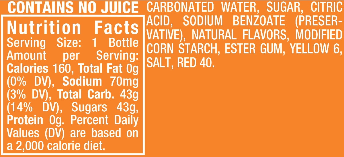Crush Caffeine-Free Orange Soda, 12 Fl. Oz., 6 Count