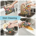 thumbnail image 2 of Yayeee 6 Pack Kitchen Dish Cloths for Washing Dishes Soft Absorbent Microfiber Towels, Large Colorful Flowers, 2 of 9