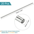 thumbnail image 2 of Uxcell 304 Stainless Steel Round Rods, 4mm x 150mm for DIY Craft Model Car 20 pack, 2 of 5