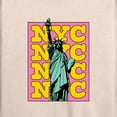 thumbnail image 3 of Instant Message - NYC Statue Of Liberty - Women's Lightweight French Terry Long Sleeve Shirt, 3 of 6