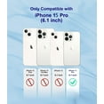 thumbnail image 6 of Compatible with iPhone 15 Pro Case 2023, Compatible with MagSafe Love Heart Plating Camera Protection Phone Case for Women Girls Shockproof Bumper Compatible with iPhone 15 Pro 6.1inch (Black), 6 of 7