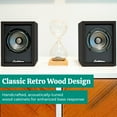 thumbnail image 4 of Electrohome Montrose, Upgradable Vinyl Record Player with Huntley, Powered Bluetooth Bookshelf Speakers, 3" Driver, for Warm Natural Sound, Black, 4 of 9