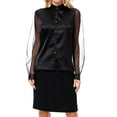 thumbnail image 2 of WEAIXIMIUNG Chemise Décontractée à Manches Longues Imitation Soie pour Femmes, Saint-Valentin, 2 of 9