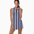 thumbnail image 2 of Aesthetic Ultramarine Blue and White Ripple Sports Dresses Women Tennis Dress Outdoor Badminton Golf Quick-Drying And Breathable Sports Dress, 2 of 4
