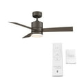 thumbnail image 3 of WAC Lighting Axis 44 Inch Three Blade Indoor / Outdoor Smart Ceiling Fan with Six Speed DC Motor and LED Light. Matte White 2700K N/A Matte, 3 of 5