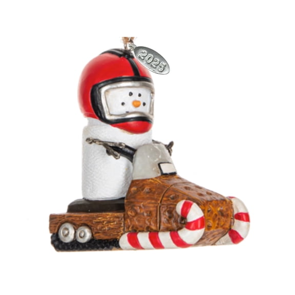 Smores Ornaments, Smores Snowmobile Ornament, Snowmobile Gifts, Snowmobiling Christmas Ornament - Cute Little Smore Riding A Snowmobile - Comes in a Gift Box