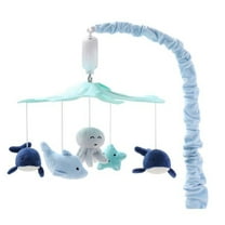 The Peanutshell Sealife Baby Musical Crib Mobile, 12 Lullabies