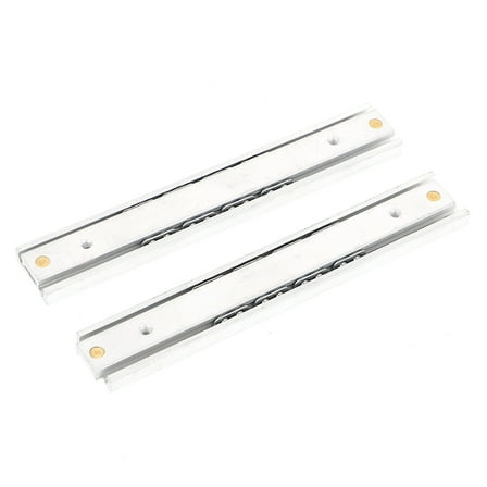 Heavy Duty Miniature Drawer Slide for Home Use Made of Aluminum Alloy Silver Color 2 Pcs