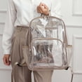 thumbnail image 2 of MKF Collection Cleo Transparent Backpack for Women, Crystal-clear PVC bag, top handle Bookbag by Mia K, 2 of 6