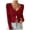 Red, variant on Womens Sweaters, Cardigan Sweaters for Women, Ribbed Knit Button Down V Neck, Lightweight Cropped Coat for Layering and Comfort