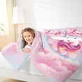 thumbnail image 3 of Erosebridal Unicorn Gifts Twin Comforter Sets For Unicorn Lover,Pink Magic Animal Bedding Set For Kids Girls,Reversible 2-Piece, 3 of 7