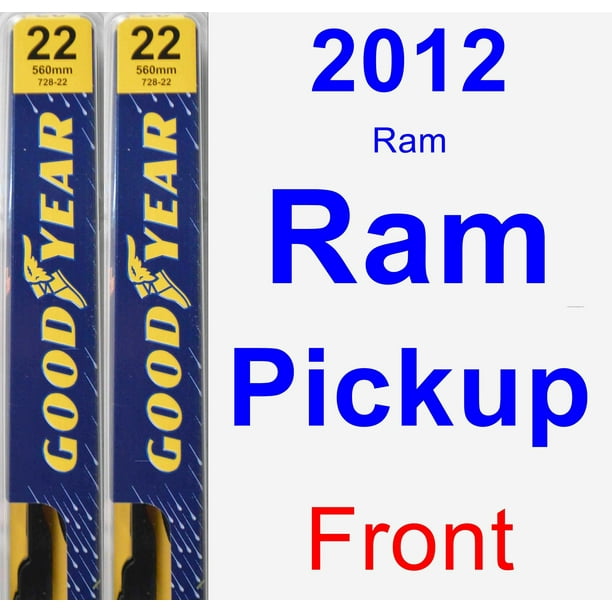 2012 Ram Ram Pickup Wiper Blade Set/Kit (Front) (2 Blades) Premium