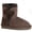 Chocolate, variant on Boys/Girls Coco Bow Detail Sheepskin Boots