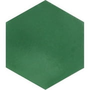 Original Mission Tile HEX-910 8X9 8 x 9 in. Hexagonal Cement Tile Vert Fonce - Box of 12