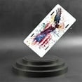 thumbnail image 6 of Watercolor Eagle and Flag Front License Plate,Metal License Plate,Funny Standard Plates Personalized Novelty Decorative For Men/Women/Boys/Girls Car 6×12 Inch, 6 of 7