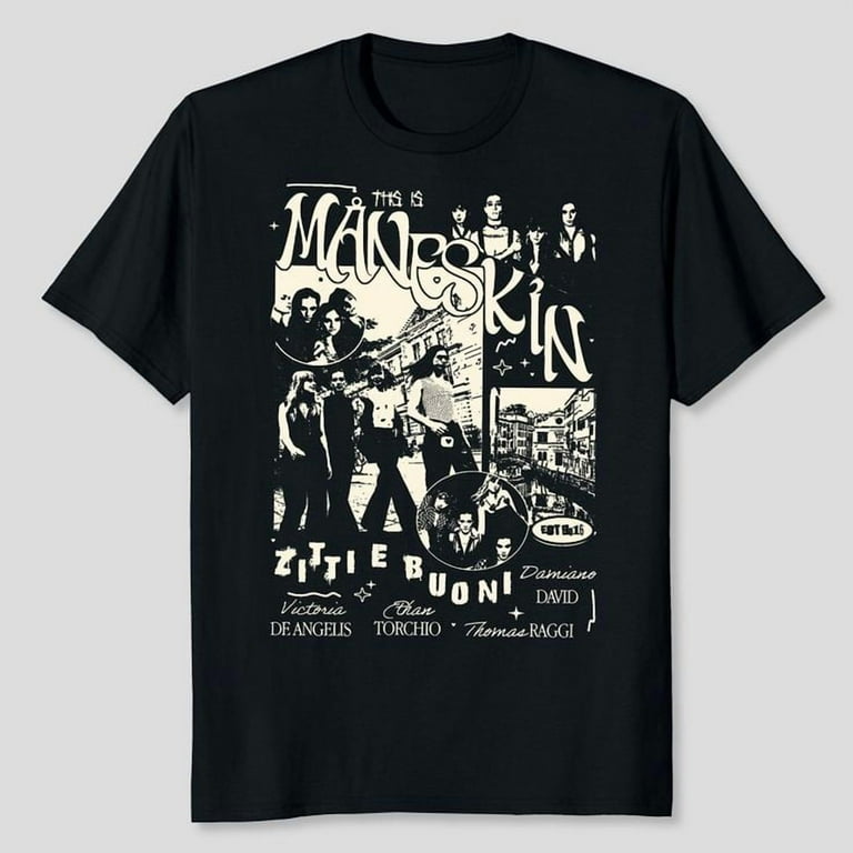 maneskin tシャツ Maneskin T-Shirt, Maneskin Rock Band T-Shirt, Men's And Women's