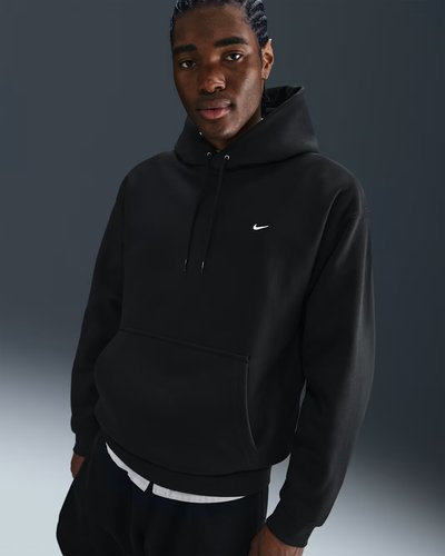 Nike Men's Solo Swoosh Pullover Hoodie Black photo 1