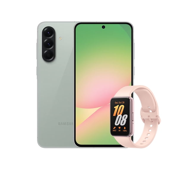 Smartphone Samsung Galaxy A56 8+128GB Verde+Fit3 Rosa Desbloqueado