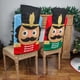 thumbnail image 4 of 2 piezas de artículos decorativos navideños, juego de taburetes de soldados de nogal, funda para silla, funda decorativa para silla navideña, 4 of 5