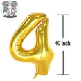 thumbnail image 1 of 40 Globos de números Gold Big Foil Mylar Giant Jumbo 40 Globos para Hombres Mujeres Sumini Jonhamwelbor Jonhamwelbor, 1 of 2