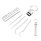 thumbnail image 2 of 5x Kit portátil de palillos con soporte de almacenamiento Limpieza bucal Reutilizable para palillos Herramienta , Plata, 2 of 4