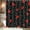 Black, variant on Valentine''s Day Shower Curtain Romantic Valentine''s Day Red Blue White Gold Love Heart Shaped Modern Couple Bathroom Decor Curtains 70x70 inch with Hook