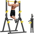 thumbnail image 1 of Foldable Power Tower Pull Up Dip Station,Home Gym Strength Training Equipment,Adjustable Multifunction Workout Pull Up Tower Station,Triangular Design, 1 of 9