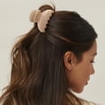 thumbnail image 4 of Scunci Luxe by Conair Claw Clips, Nude & Coffee with Gold Tone Accents, 2 Count, 4 of 8