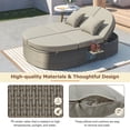 thumbnail image 3 of Burley Outdoor Sun Bed Patio 2-Person Daybed - Gray, 3 of 28