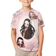 thumbnail image 2 of Kamado Nezuko Kids Short Sleeve Tee Shirt Novelty Crewneck T-Shirts Unisex Summer Blouse Tops for Boys Girls 120CM, 2 of 8