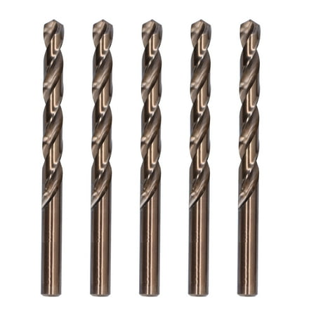 

5Pcs Twist Drill Bit High Speed Steel Parallel Shank Drilling Tool Set Kit for Copper Iron10.5mm