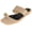 Beige, variant on Berness Women’s Toe Ring Slide Sandals – Gold Accent, Cushioned Footbed, Lightweight Flat Slip-On Sandals, Minimalist Summer Slides KAMILA Dark Brown 8