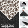 thumbnail image 3 of White Brown Sunflower Pattern Kitchen Rugs Sets Of 3,Kitchen Runner Rugs Non Skid Washable,Decorative Kitchen Floor Mats for Kitchen,Sink,Laundry,17"x30"+ 17"x47" + 17"x59", 3 of 6