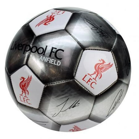 - EverythingEnglish Liverpool FC - Silver Size 5 Ball With Team Signatures