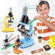 thumbnail image 1 of Microscopio de Juguete, Herramienta Educativa para Ciencias Biológicas, Aumento 100X a 1200X, Luz Led, Exploración Stem, Diversión para Aprender Ciencias, 3 a 5 Años, Incluye Muestras, 22 X 12 X 8 Cm, 1 of 3