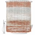 thumbnail image 2 of Farmhouse Burnt Orange Shower Curtains for Bathroom, Vintage Wooden Minimalist Waterproof Fabric Shower Curtain, Decorative Bathroom Curtain for Bathtub, 36"x72", No Hooks Included, 2 of 9