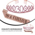 thumbnail image 3 of Houderco 1Jgo Etiquette Belt Tela Con De Cristal Para Fiesta Y Cumpleaños, 3 of 5