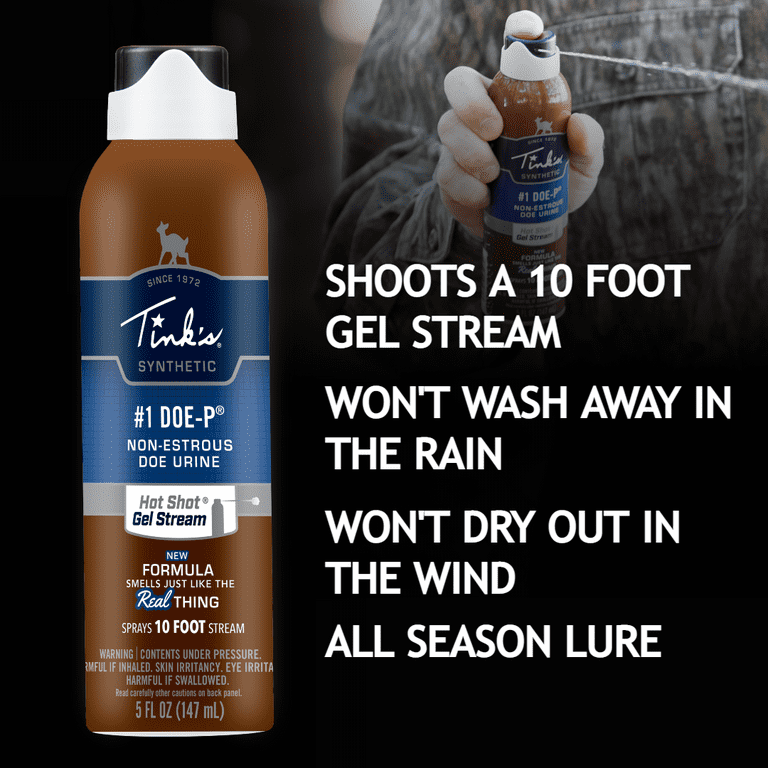 Tink's Doe-P Synthetic Doe Urine Gel Stream Deer Scent 5 oz