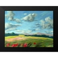 thumbnail image 2 of Wentzell, Kristina 18x15 Black Modern Framed Museum Art Print Titled - Scarlet Meadow green, 2 of 5