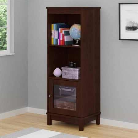 Mainstays Media Storage Bookcase, Multiple Finishes