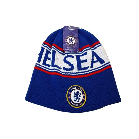 Chelsea Fc beanie reversible football hat soccer official adjustable licensed product 2